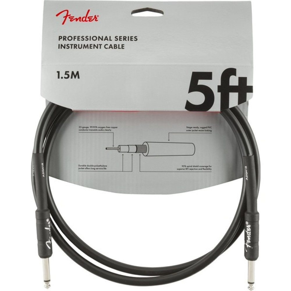 Fender Professional Series Instrument Cable 1.5 Metre Enstrüman Kablosu Stüdyo ve Sahne Ekipmanları Fiyatı