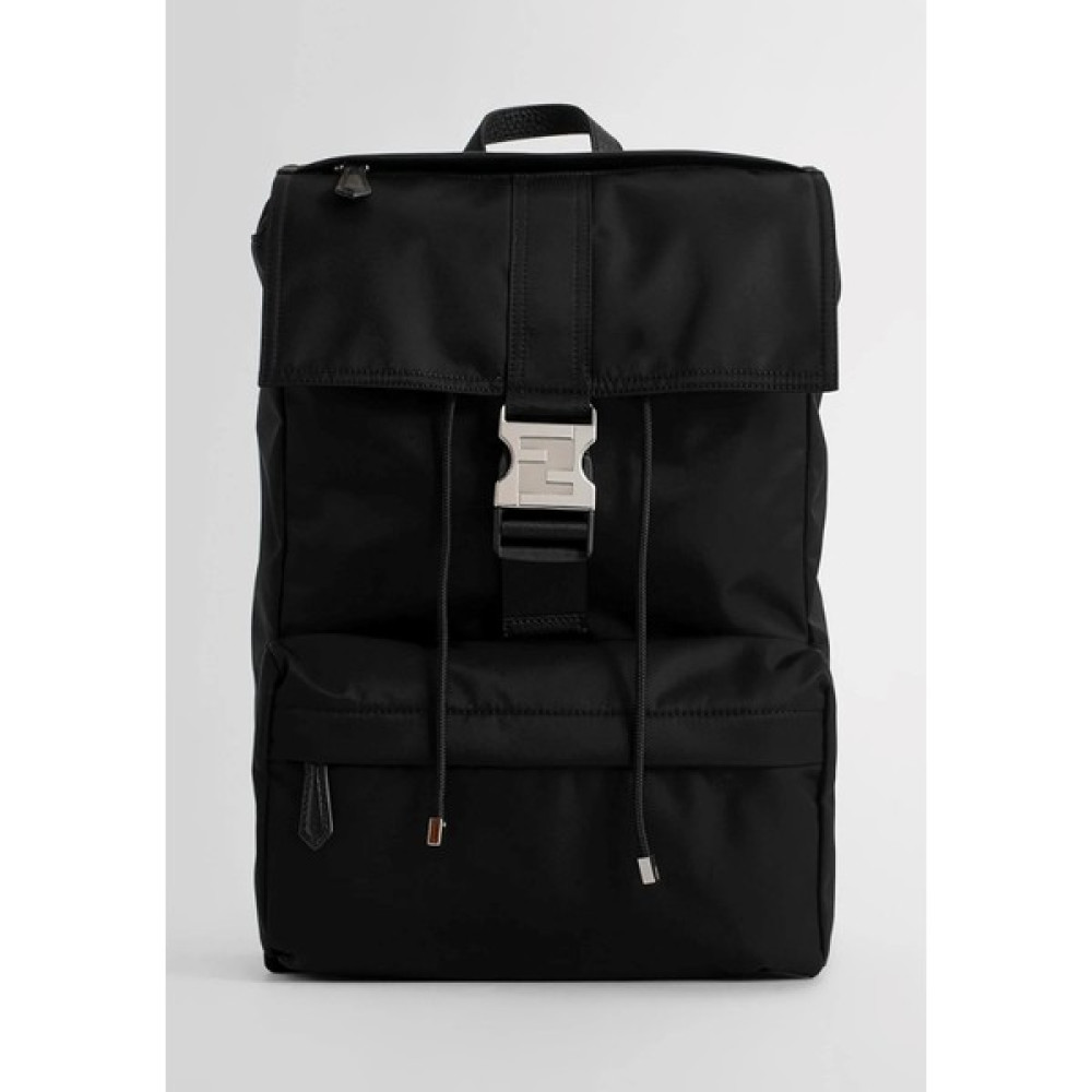 Fendi Logo-Buckle Detail Backpack Unisex Sırt Erkek Sırt Çantası Fiyatı