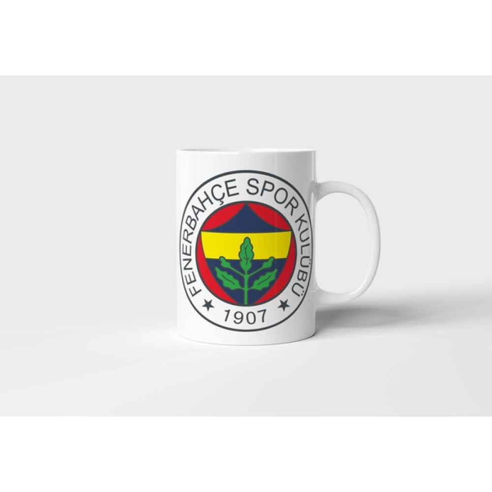 Fenerbahçe Amblemli Baskılı Kupa Bardak - Promosyon Dünyam - Beyaz Fincan / Bardak / Kahve Takımı Fiyatı