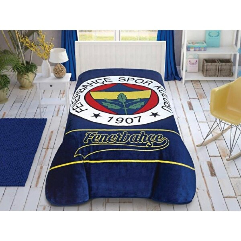 Fenerbahçe Lisanslı Taraftar Tek Battaniye - Lacivert - 160 x 220 cm Battaniye Fiyatı