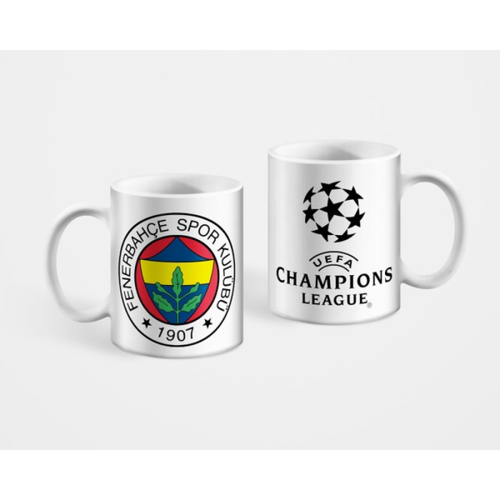 Fenerbahçe Şampiyonlar Ligi Baskılı Kupa Bardak Fincan / Bardak / Kahve Takımı Fiyatı
