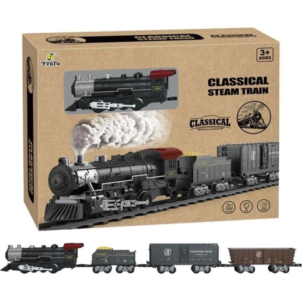 Fenfa Classic Steam Pilli Tren Seti 29 Parça 1613C Oyuncak Araç Fiyatı