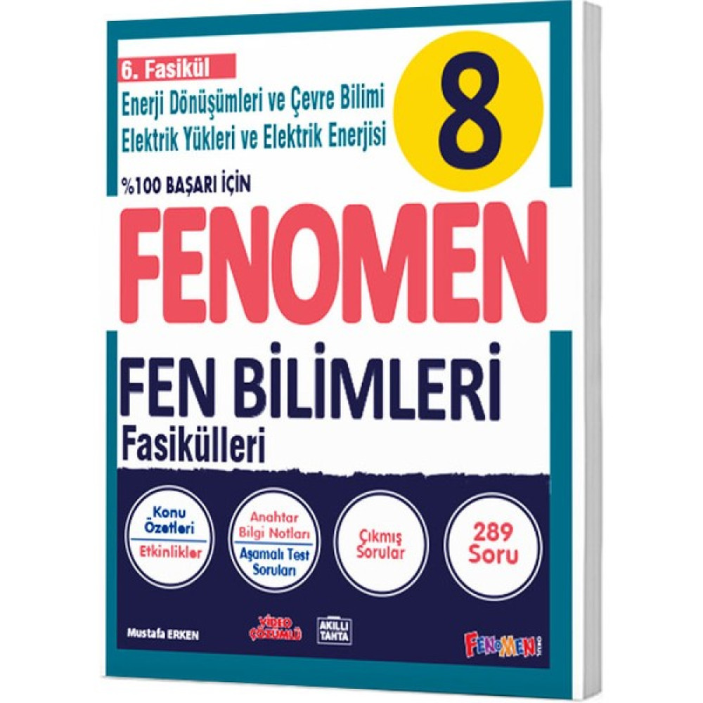 Fenomen 8 Fen Bilimleri 6.fasikül (Enerji Dönüşümleri ve Çevre Bilimi) Ders Sınav Kitapları Fiyatı