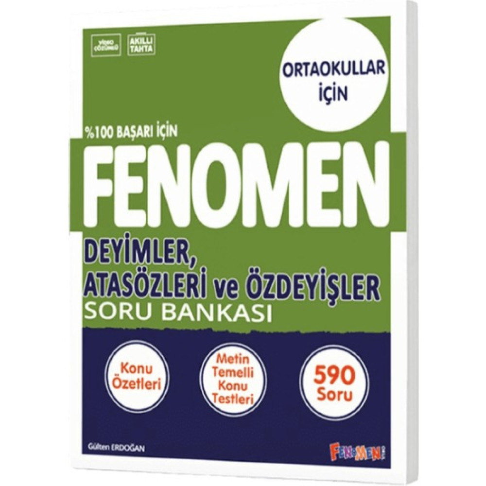 Fenomen 8. Sınıf Lgs Deyimler, Atasözleri ve Özdeyişler Soru Bankası Türkçe Fiyatı