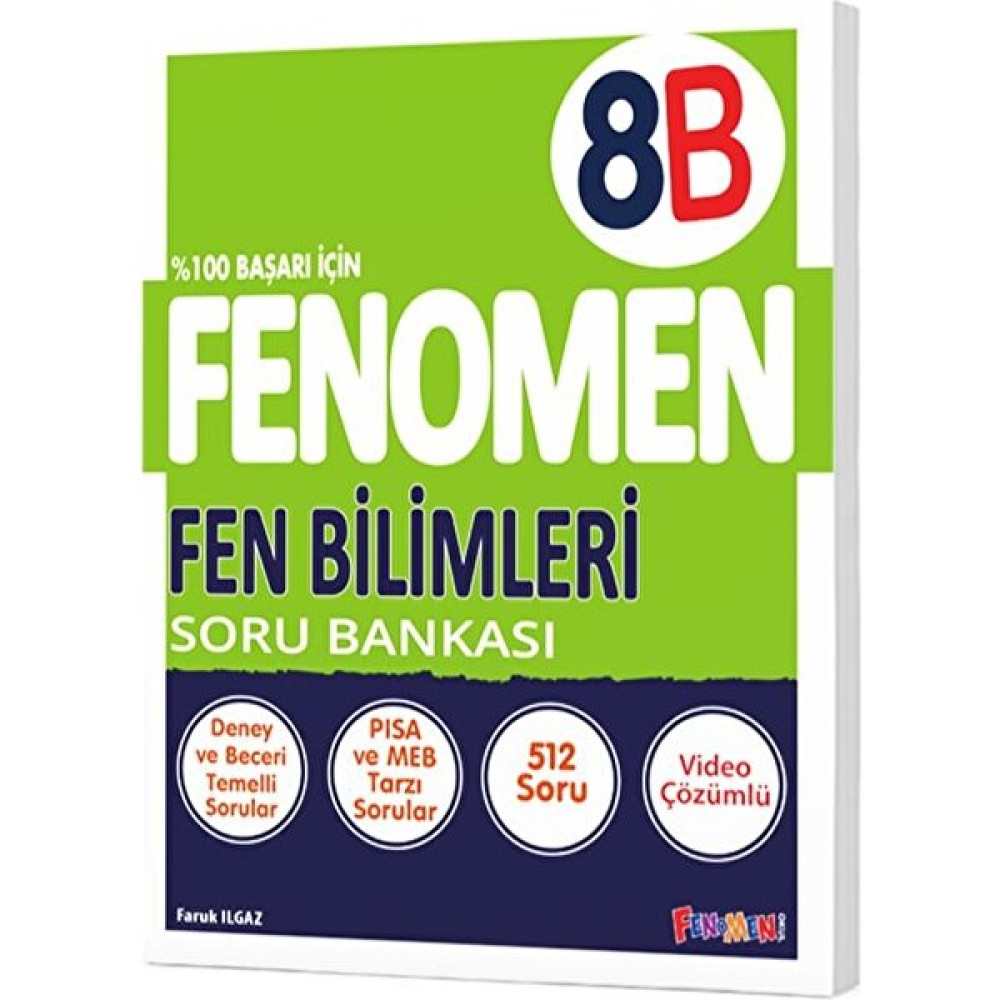 Fenomen 8. Sınıf LGS Fen Bilimleri Soru Bankası (B) Fen - Bilişim ve Teknoloji Fiyatı