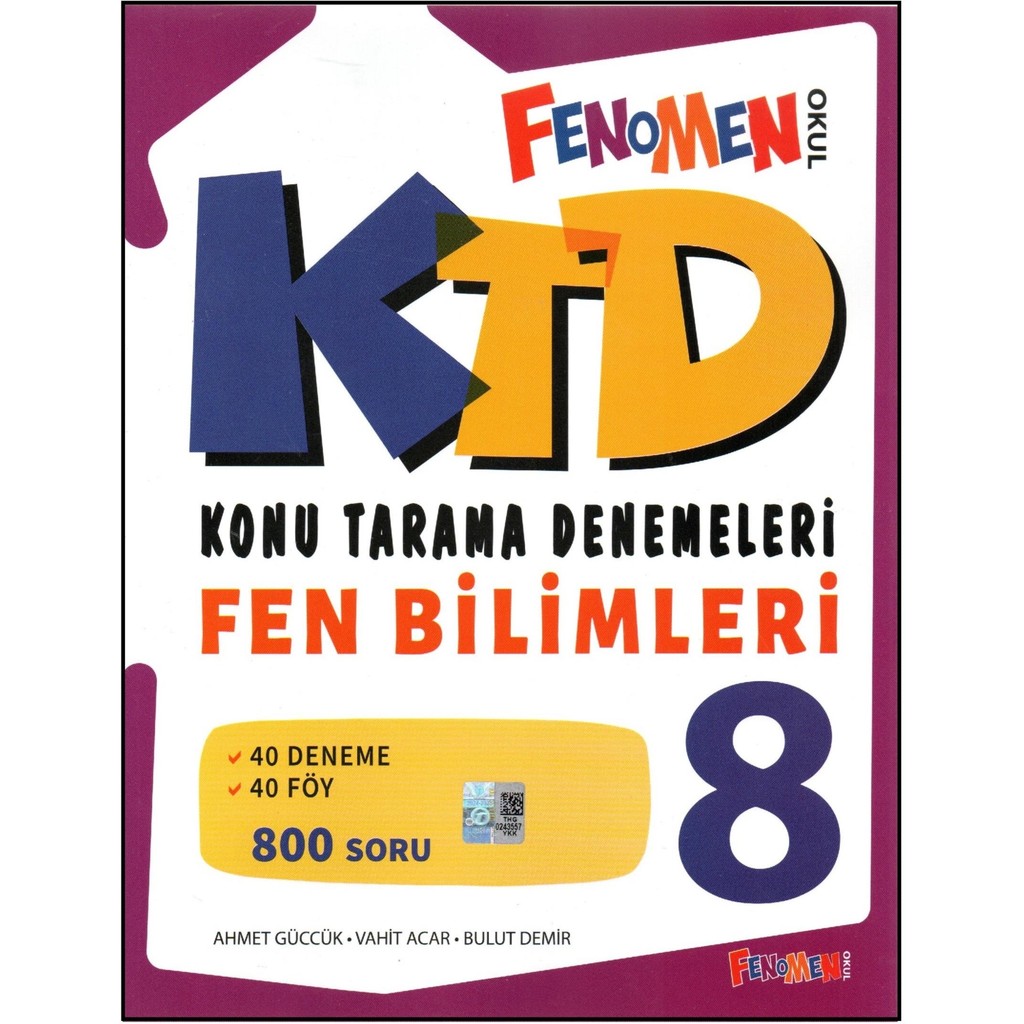 Fenomen 8.sınıf Fen Bilimleri Konu Tarama Denemeleri Yaprak Testler Fiyatı