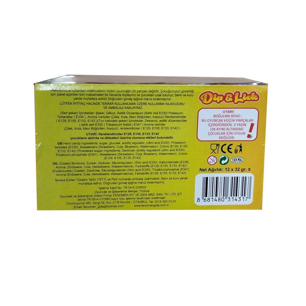 Fenomen Bebişko Lolipop 32 gr X 12'li Koli