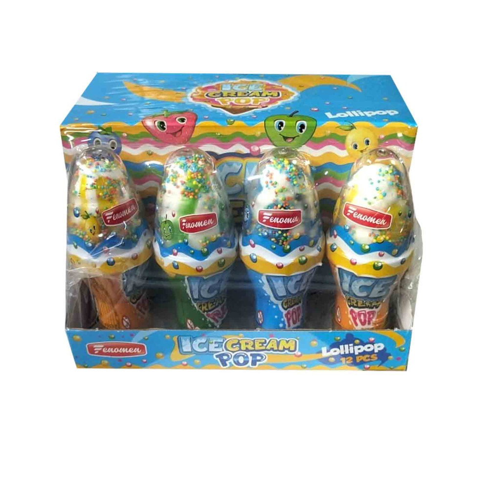 Fenomen Ice Lolipop 27 gr 12'li Şekerleme Sakız Fiyatı