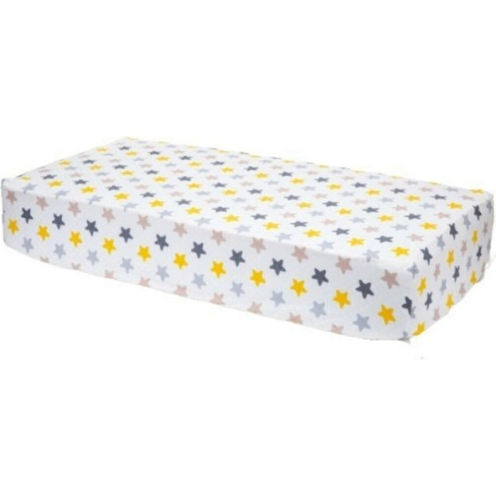 Fenomen Lastikli Fitted Bebek Yatak Çarşafı Sarı&gri Yıldız Desenliiri Yıldızdız Des - 70 x 120 cm - Gri - Sarı Çarşaf Fiyatı