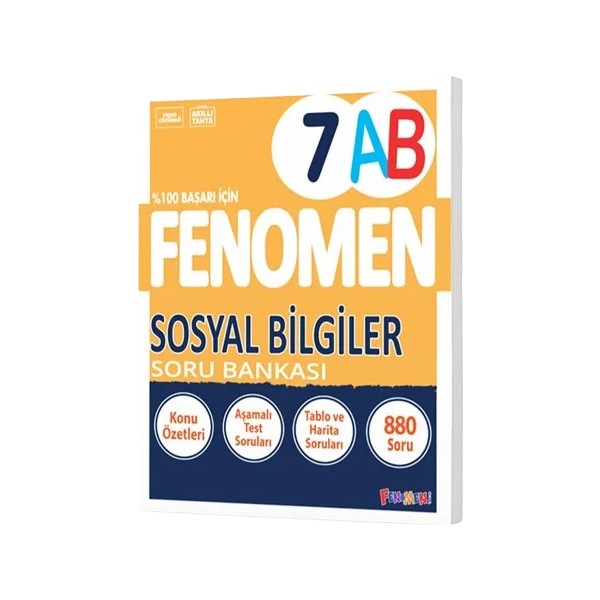 Fenomen Okul 2025 7. Sınıf Sosyal Bilgiler A - B Serisi Konu Özetli Soru Bankası Sosyal Bilgiler Fiyatı