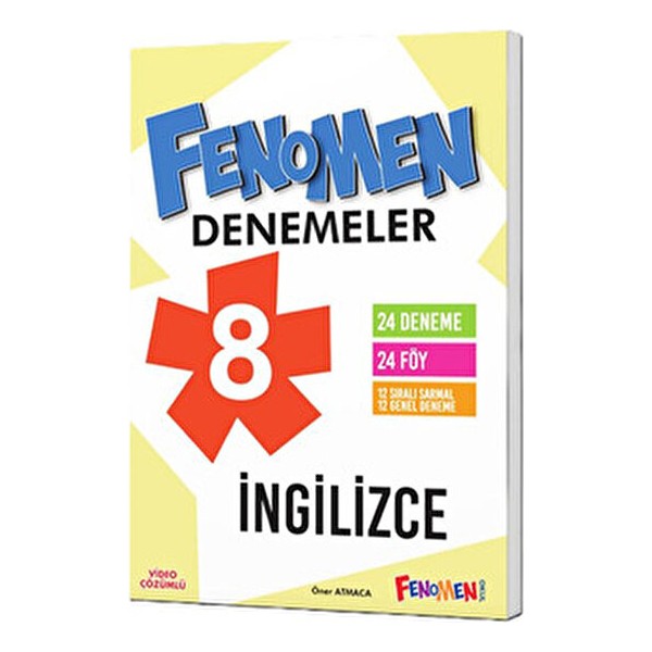 Fenomen Okul Fenomen 8. Sınıf LGS İngilizce Denemeler (24 Deneme) Konu Özetli Soru Bankası Tüm Dersler Fiyatı