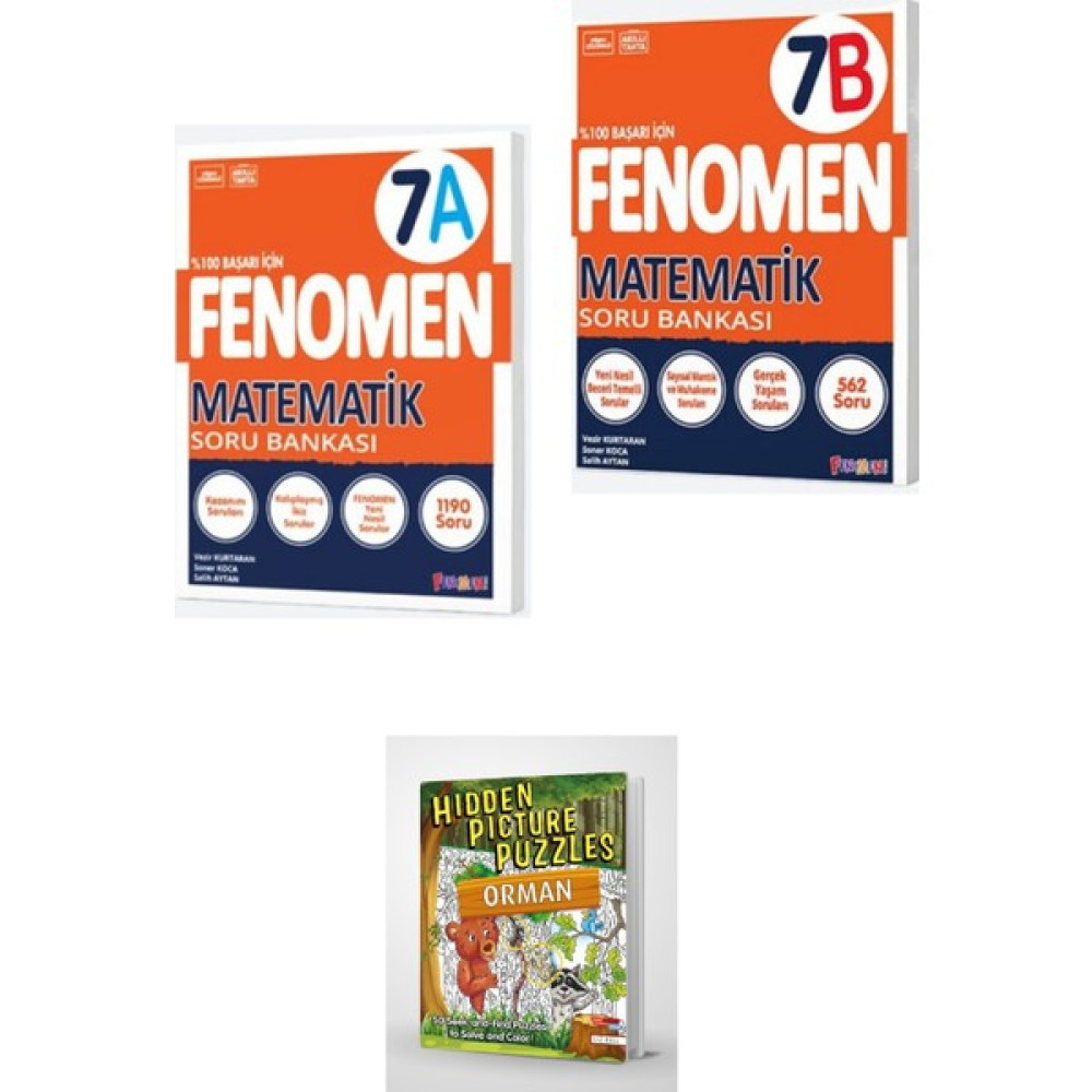 Fenomen Okul Yayınları 2024 Fenomen Matematik 7A & 7b Soru Bankası 2 Kitap Matematik Fiyatı