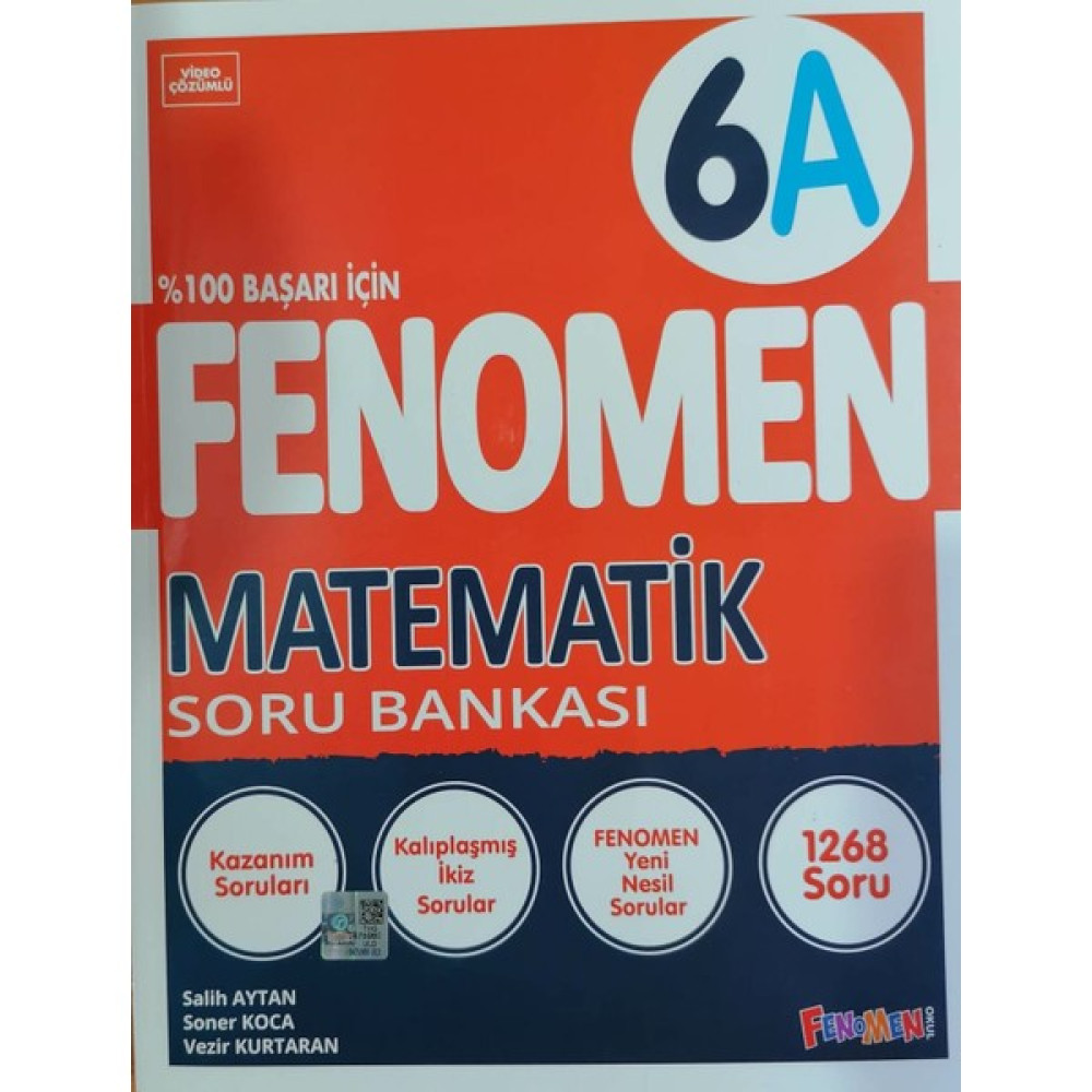 Fenomen Okul Yayınları Fenomen 6.sınıf Yeni Matematik - A - Soru Bankası - Gama Fenomen Tüm Dersler Fiyatı