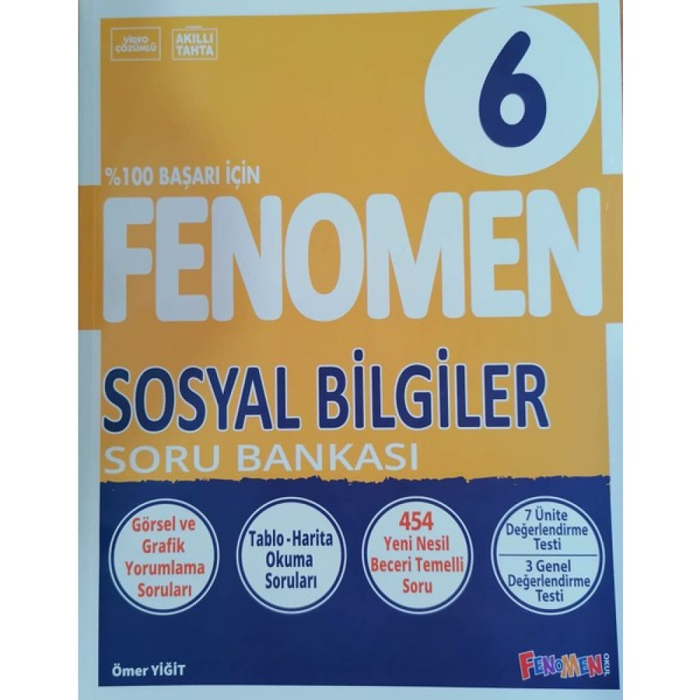Fenomen Okul Yayınları Fenomen 6.sınıf Yeni Sosyal Bilgiler Soru Bankası - Gama Fenomen Tüm Dersler Fiyatı