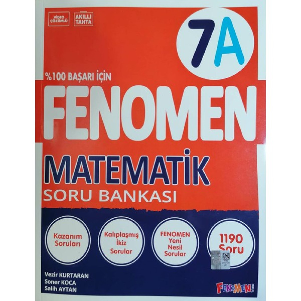 Fenomen Okul Yayınları Fenomen 7.sınıf Yeni Matematik - A - Soru Bankası - Gama Fenomen Tüm Dersler Fiyatı