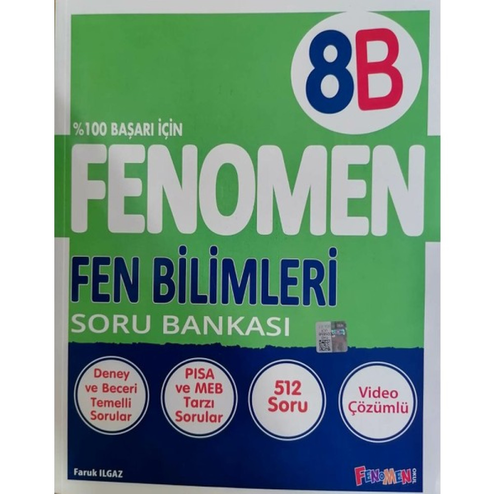 Fenomen Okul Yayınları Fenomen 8.sınıf Lgs Yeni Baskı Fen Bilimleri - B Soru Bankası - Fnm Tüm Dersler Fiyatı