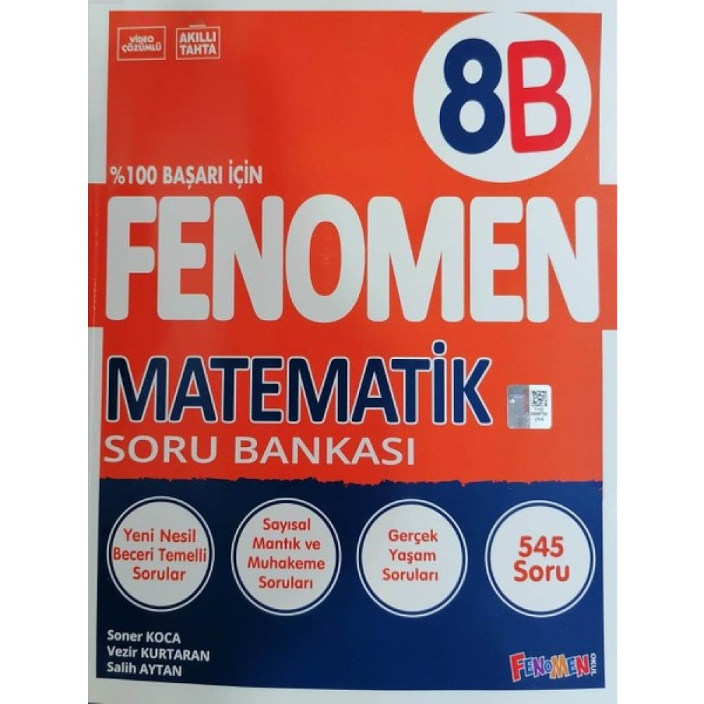 Fenomen Okul Yayınları Fenomen 8.sınıf Lgs Yeni Baskı Matematik - B Soru Bankası - Fnm Tüm Dersler Fiyatı