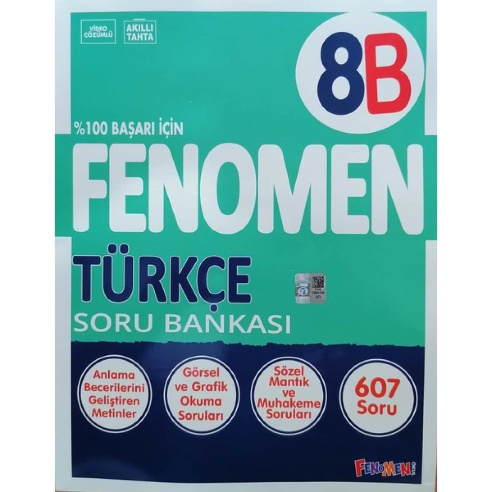 Fenomen Okul Yayınları Fenomen 8.sınıf Lgs Yeni Baskı Türkçe - B Soru Bankası Tüm Dersler Fiyatı