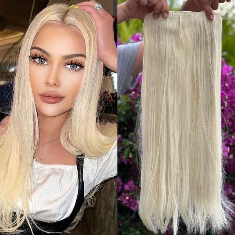 Fenomen Peruk Platin Yarımay +2 Yan Düz Çıt Çıt - 65 cm Fiber Sentetik - 1 Saç Bakımı Fiyatı
