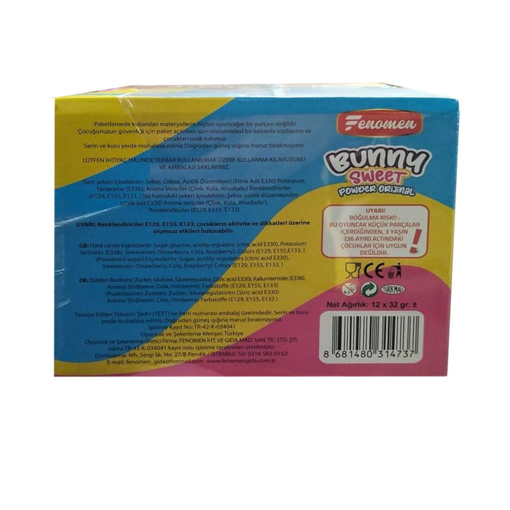 Fenomen Rabbıt Lolipop 32 gr 12'li