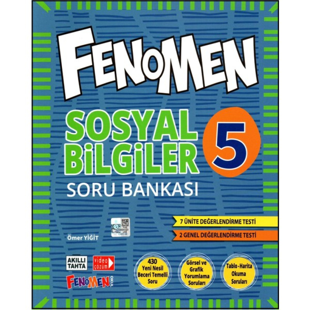 Fenomen Yayıncılık 5. Sınıf Sosyal Bilgiler Soru Bankası Sosyal Bilgiler Fiyatı