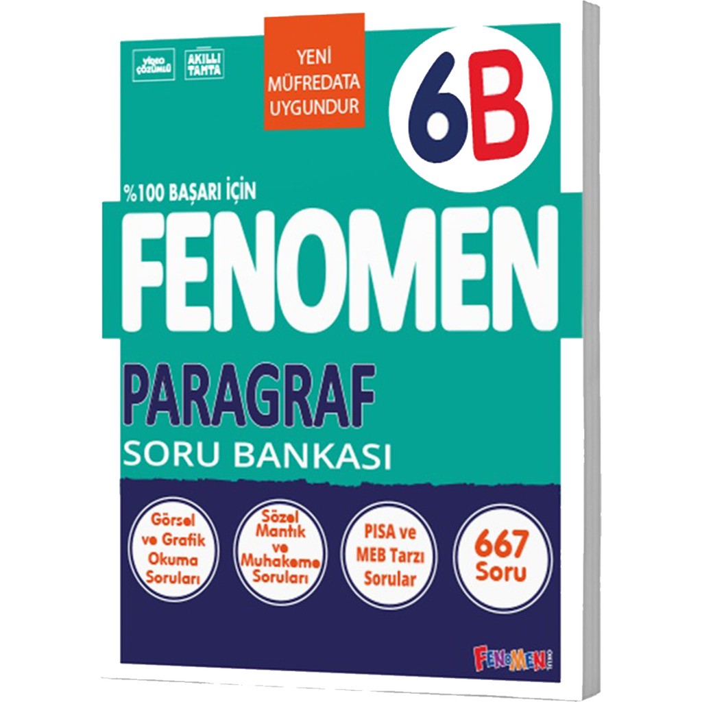 Fenomen Yayıncılık 6.sınıf Paragraf B Soru Bankası (Güncel) Tüm Dersler Fiyatı