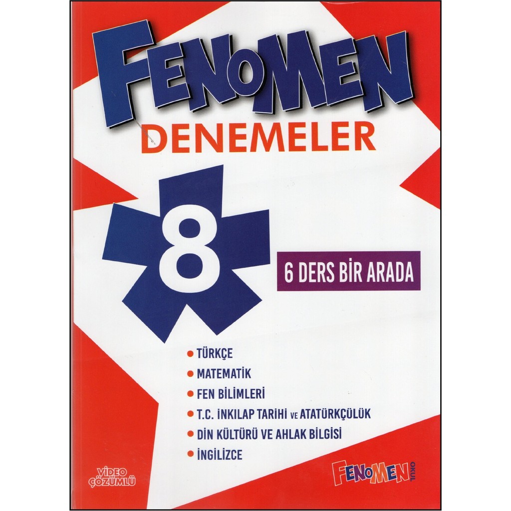 Fenomen Yayıncılık Feenomen 8.sınıf Branş Denemeleri 6 Ders Bir Arada Tüm Dersler Fiyatı