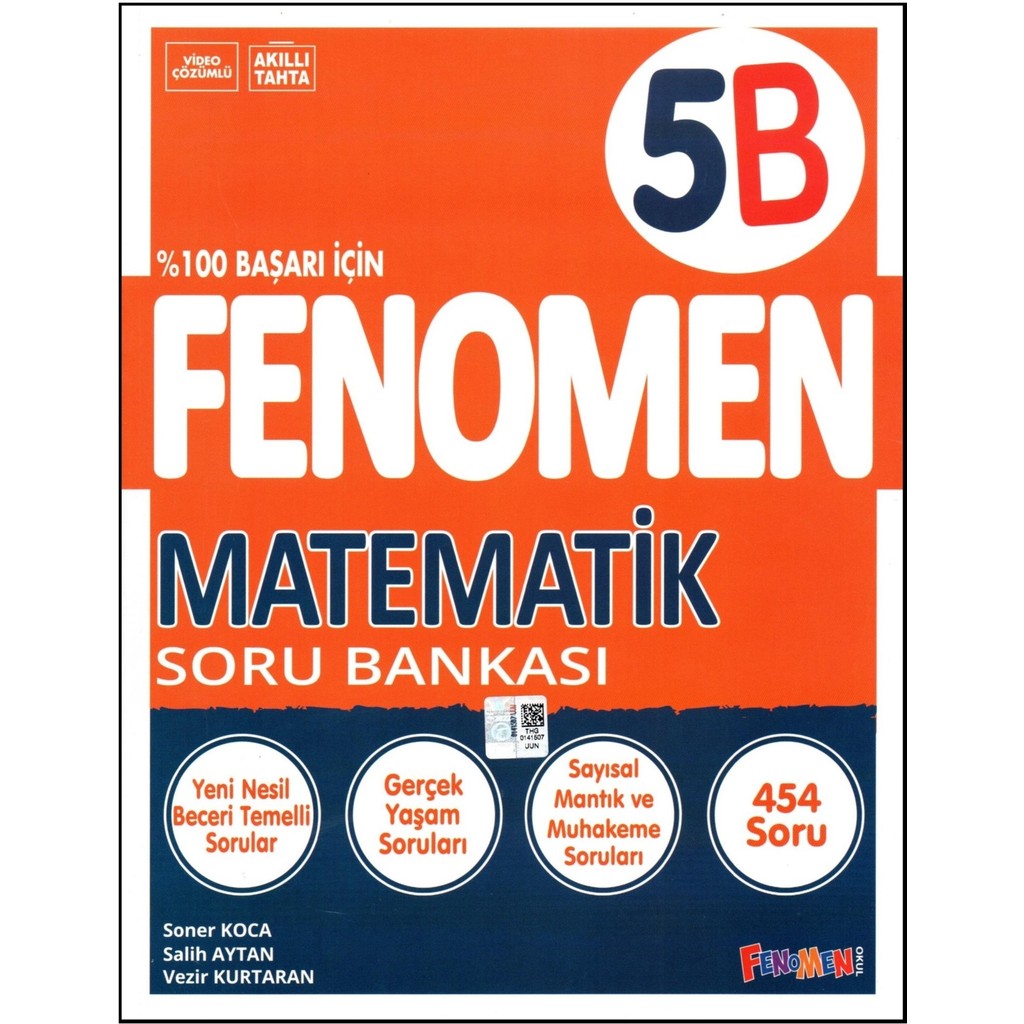 Fenomen Yayıncılık Fenomen 5. Sınıf Matematik Soru Bankası (B) Matematik Fiyatı