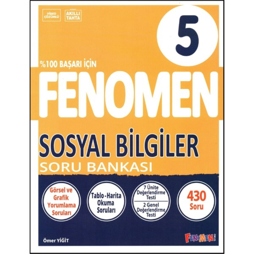 Fenomen Yayıncılık Fenomen 5. Sınıf Sosyal Bilgiler Soru Bankası Sosyal Bilgiler Fiyatı