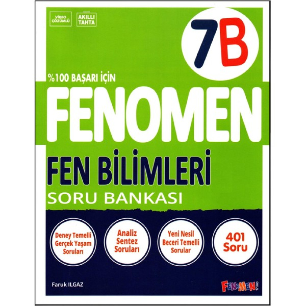 Fenomen Yayıncılık Fenomen 7. Sınıf Fen Bilimleri Soru Bankası (B) Fen - Bilişim ve Teknoloji Fiyatı