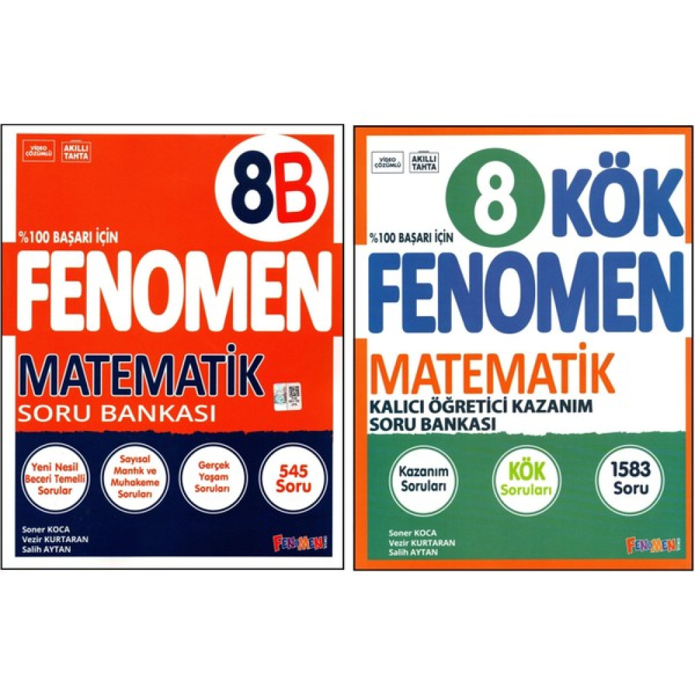 Fenomen Yayıncılık Fenomen 8. Sınıf Lgs Matematik (B)+Matematik Kök Soru Bankası 2 Kitap Matematik Fiyatı