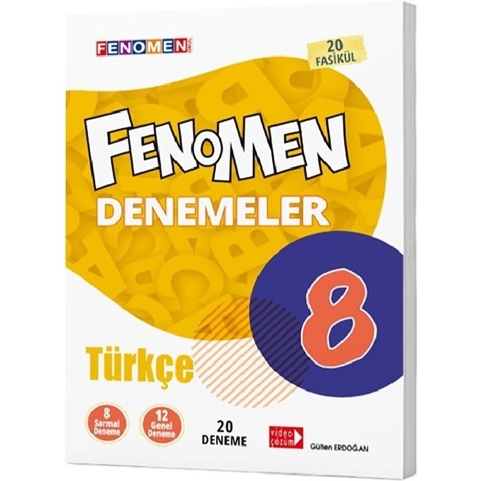 Fenomen Yayıncılık Fenomen 8. Sınıf LGS Türkçe 20 Fasikül Deneme Türkçe Fiyatı