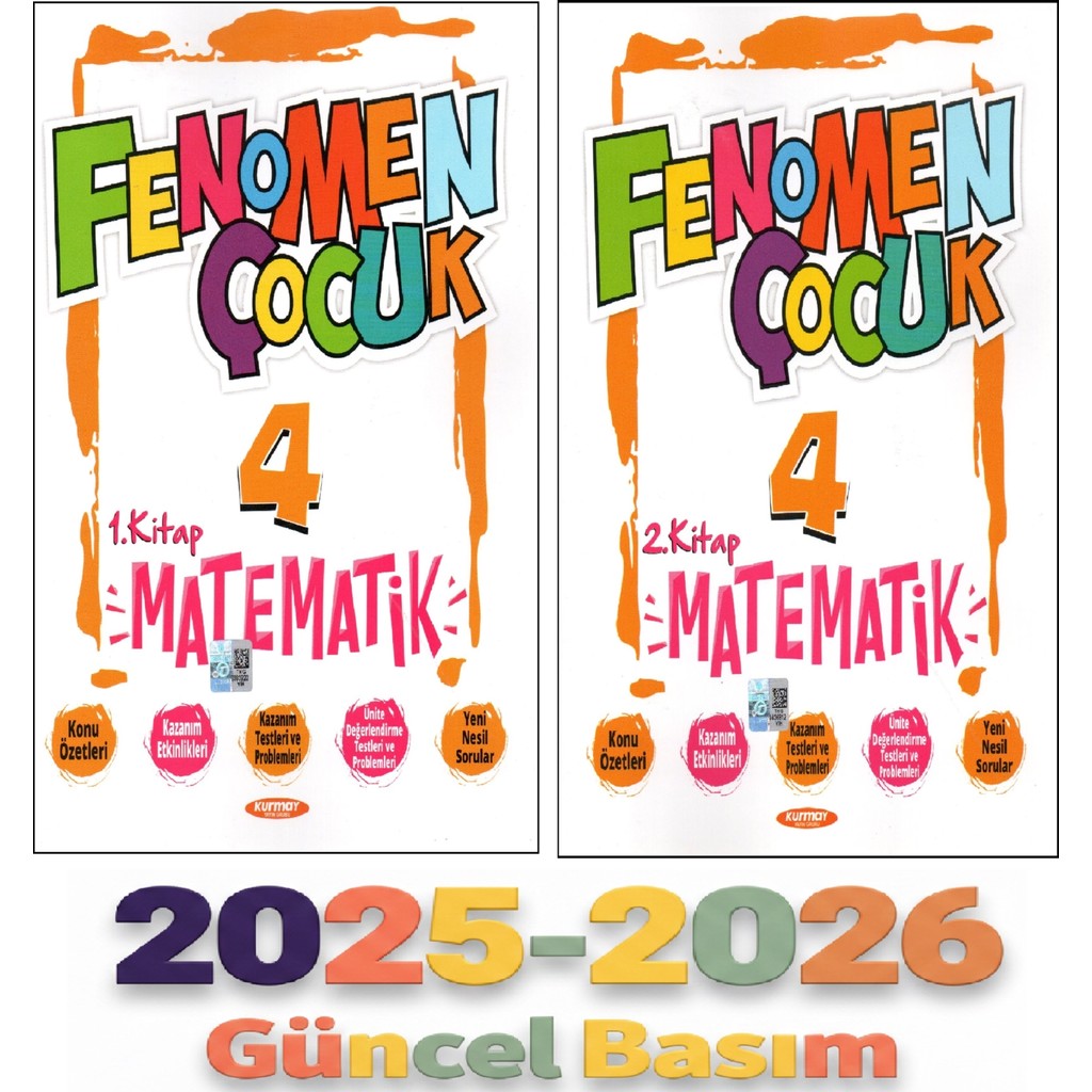 Fenomen Yayıncılık Fenomen Çocuk 4.sınıf Matematik 1. Kitap + 2.kitap Tüm Dersler Fiyatı
