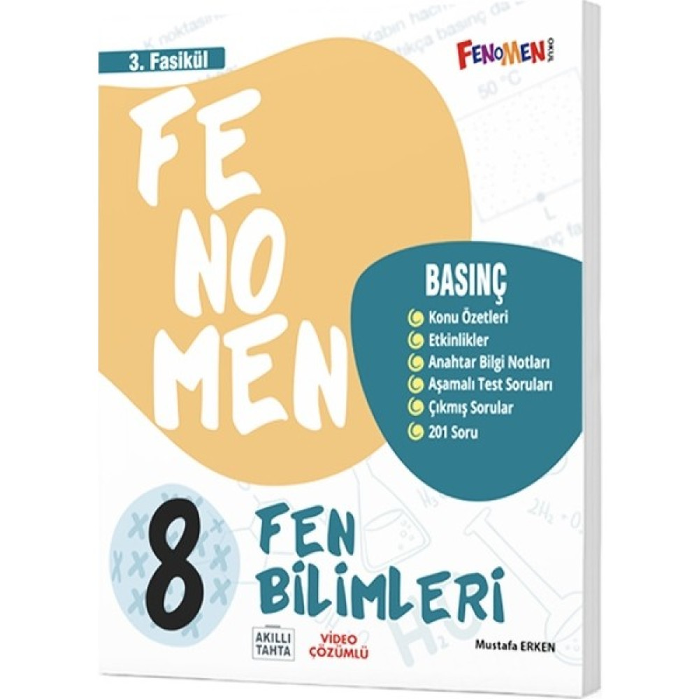 Fenomen Yayınları 8. Sınıf 2023 Fen Bilimleri 3. Fasikül Basınç Ders Sınav Kitapları Fiyatı