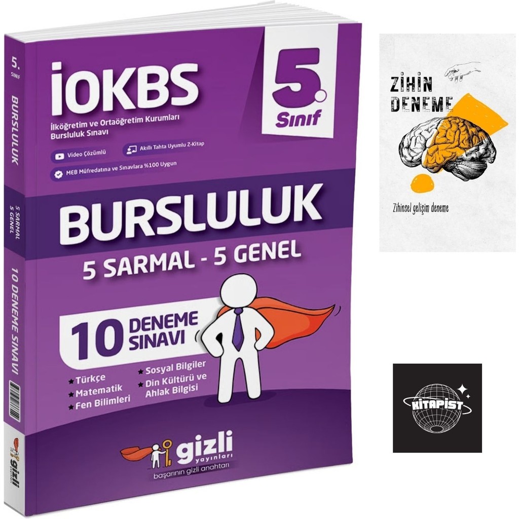 Fenomen Yayınları Gizli Yayınları 5.sınıf Iokbs Bursluluk 5 Genel 5 Sarmal DENEME+ZİHİNDENEME/NO55 Kaynak Kitapları Fiyatı