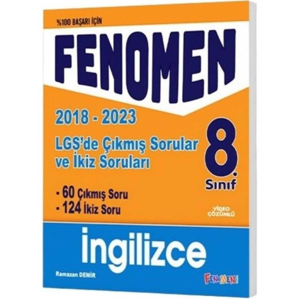 Fenomen Yayınları LGS İngilizce Çıkmış Sorular 2018 - 2023 Ders Sınav Kitapları Fiyatı