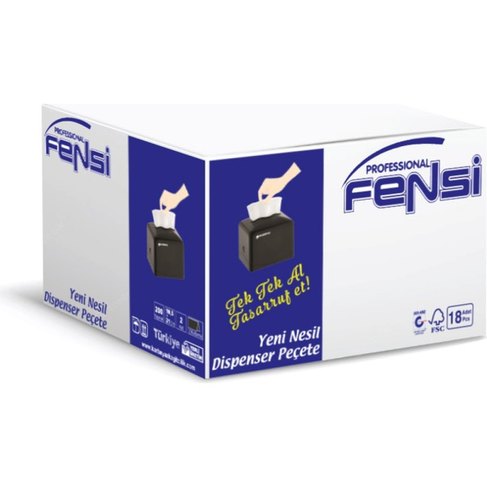 Fensi Modern C/v Katlama Tek Çek Peçete ve Tuvalet Kağıdı 18 Paket x 200 Adet - Beyaz Tuvalet Kağıdı Fiyatı
