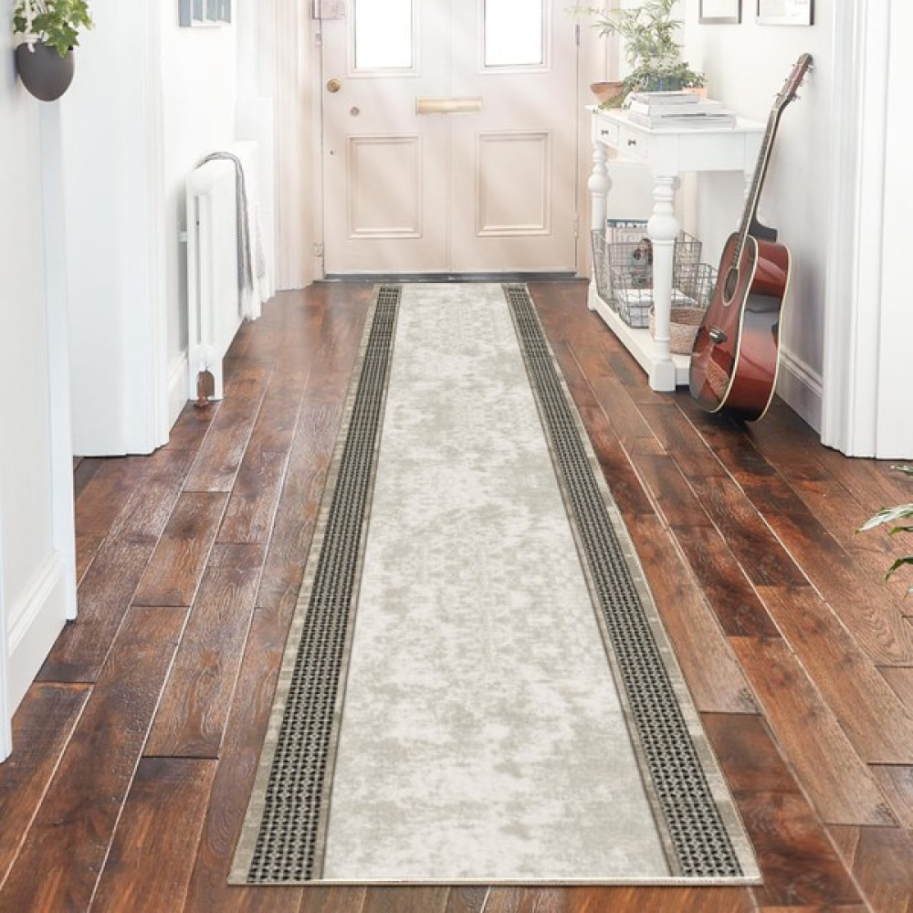 Fera Halı Makinede Yıkanabilir Kaymaz Taban Leke Tutmaz Mutfak Halısı Salon Halısı ve Yolluk - 100 x 650 cm - Kemik Yolluk Fiyatı