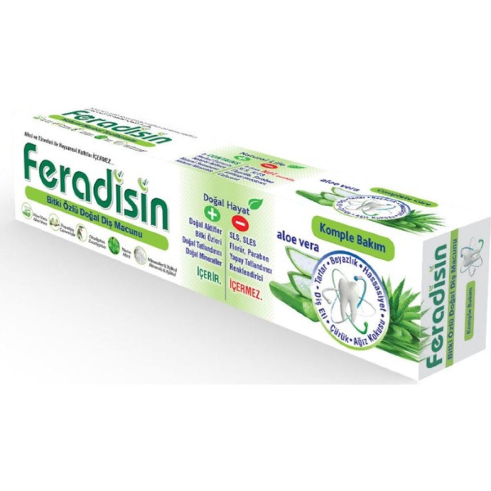 Feradisin Bitki Özlü Doğal Diş Macunu Komple Bakım 75ml / 90 gr Diş Macunları Fiyatı
