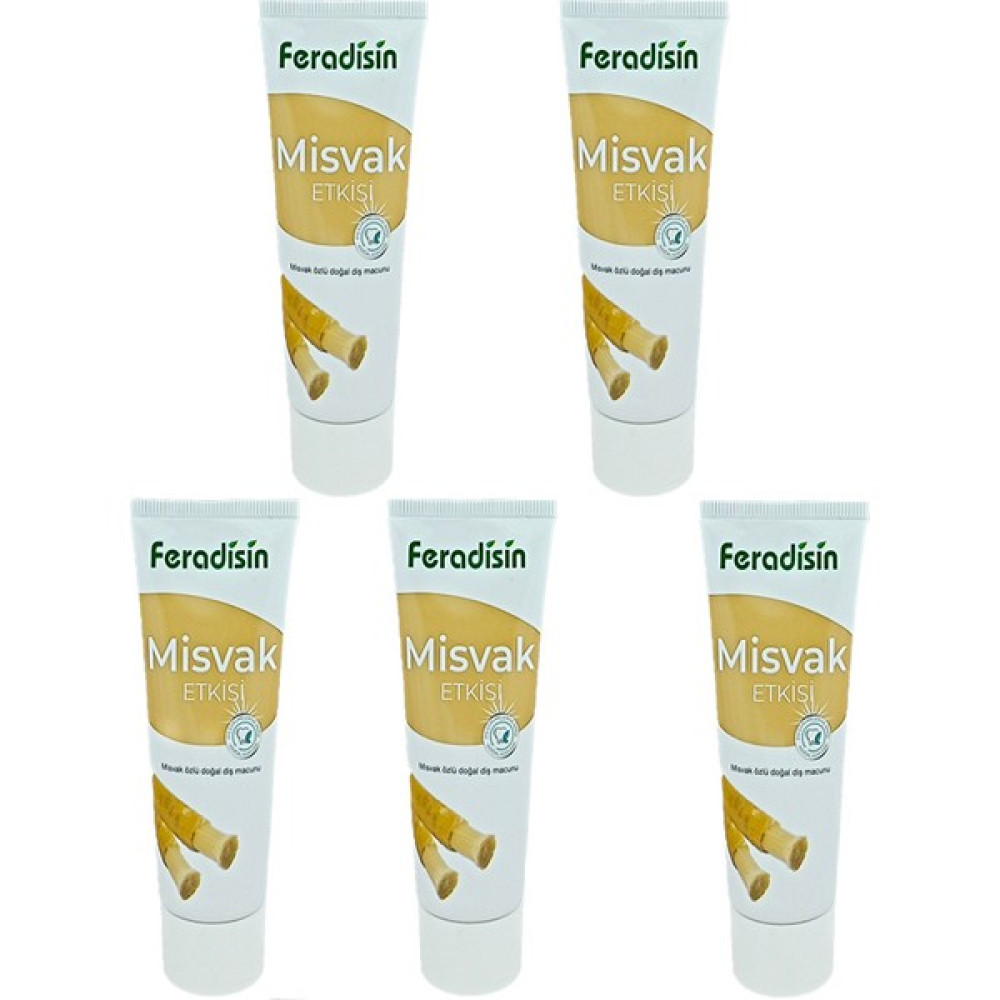 Feradisin Misvak Özlü Helal Diş Macunu 5'li Diş Macunları Fiyatı