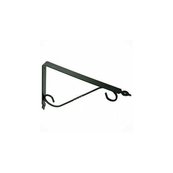 Ferforje Siyah 220x300 mm Raf Altı Konsol Duvar Rafı Fiyatı