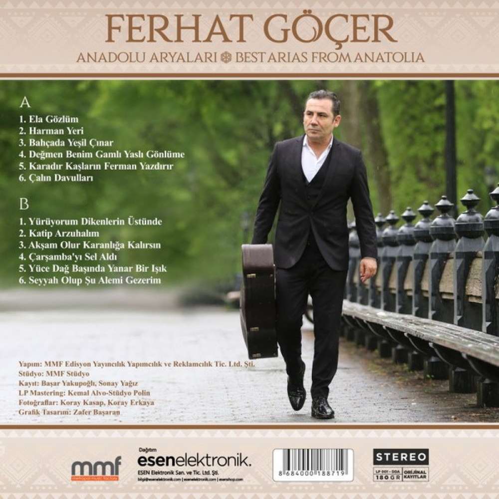 Ferhat Göçer - Anadolu Aryaları (Plak) Pikap & Aksesuarları Fiyatı