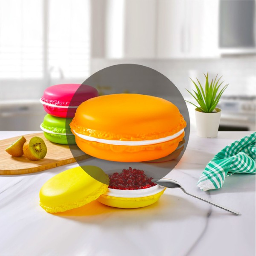 Ferhome Makaron Saklama Kabı Çok Amaçlı Beslenme Kabı Kapaklı Plastik Gıda Kutusu - Turuncu Saklama Kapları Fiyatı