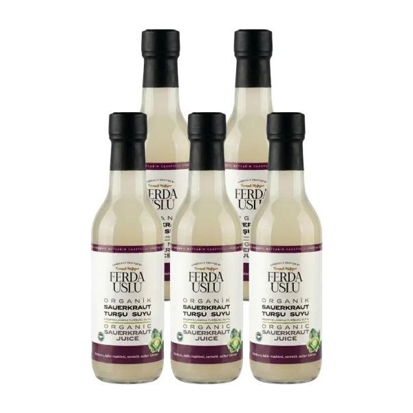 Fermente Mutfağım Organik Probiyotik Turşu Suyu- Sauerkraut 5'li 330 ml - 1 Paket Diğer Fiyatı