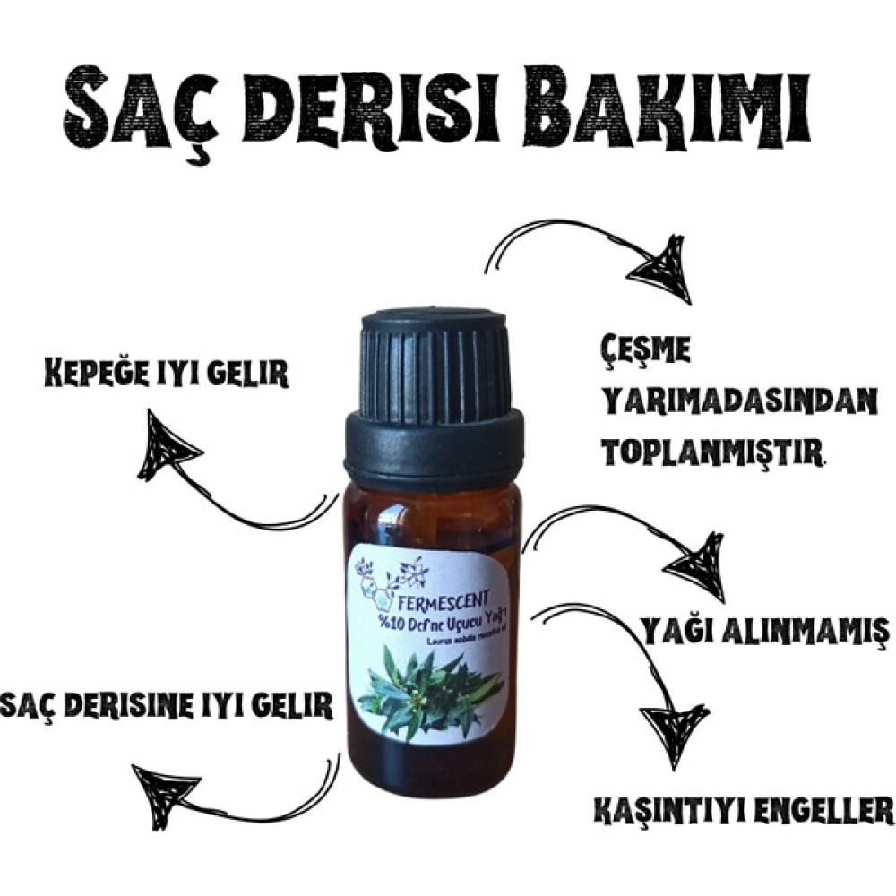 Fermescent %10 Saf Defne Yağı - Sac Derisi Bakımı 10 Ml Oto Boyaları Fiyatı