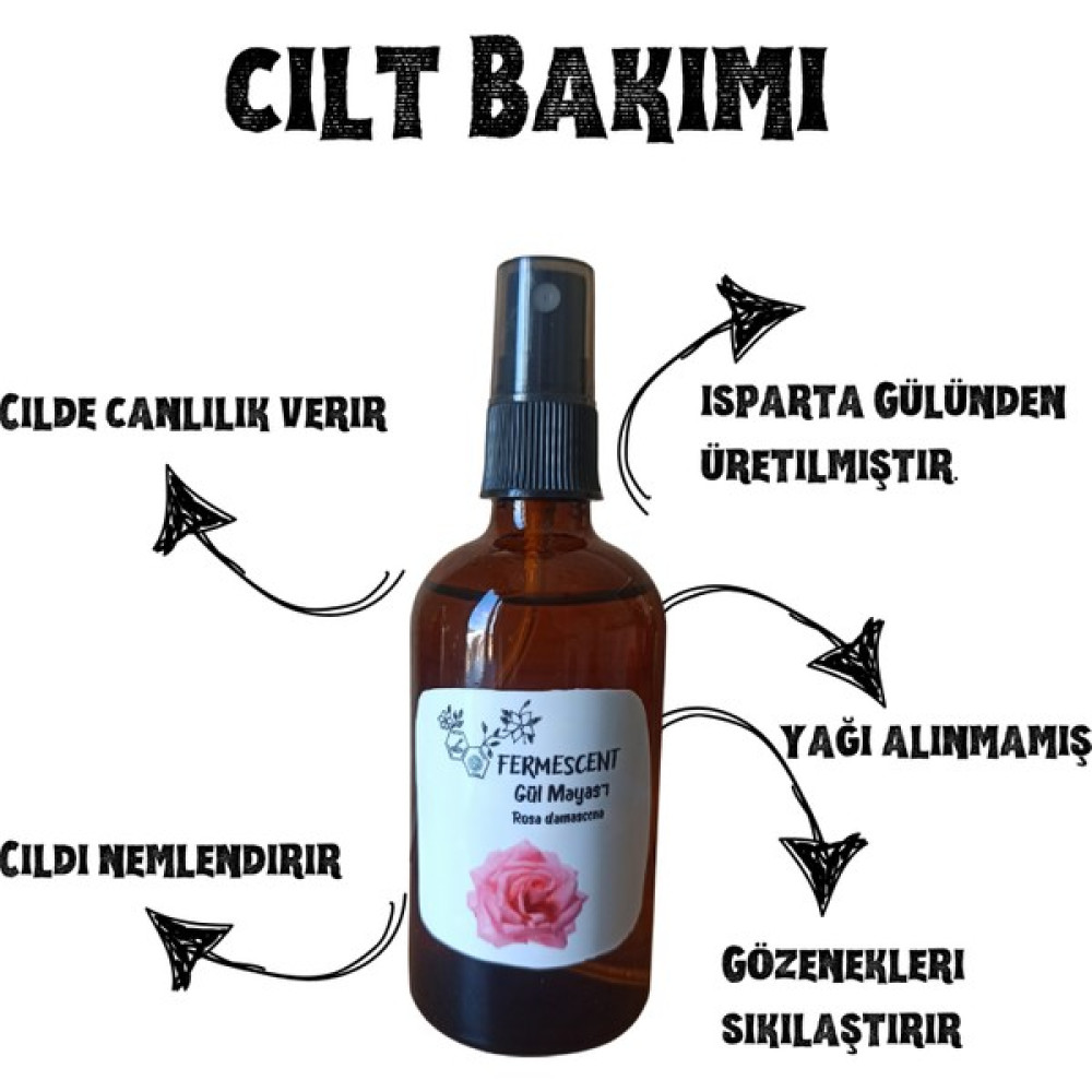 Fermescent Gül Suyu Mayası Hidrosolü - Yağı Alınmamış Cilt Temizleme ve Peeling Fiyatı