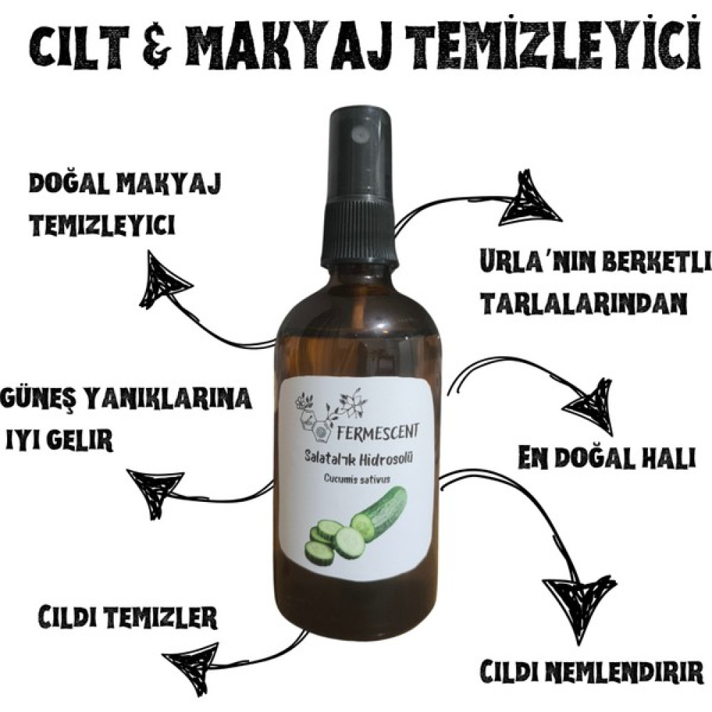 Fermescent Salatalık Suyu - Hidrosolü - Cilt Makyaj Temizleyici - 100 ml Oto Boyaları Fiyatı