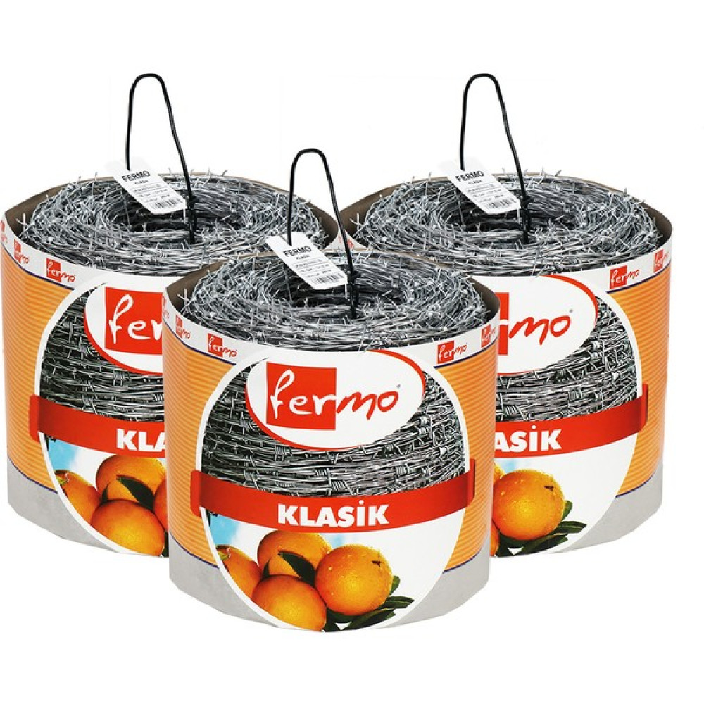 Fermo Klasik Dikenli Tel Uzunluk 250 m Diken Teli Çapı 1.50 mm - 250m Bahçe Çiti Fiyatı