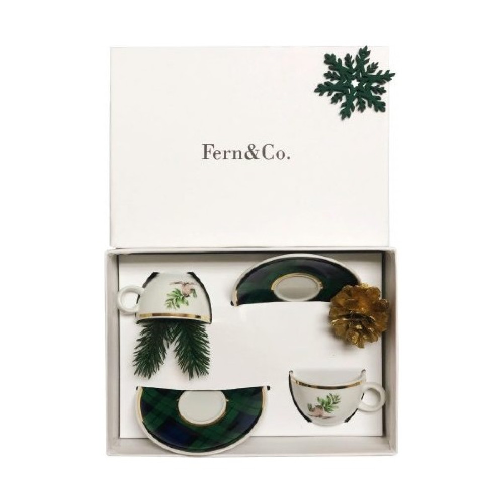 Fern&Co. Wintertale Collection 2’li Kahve Fincan Seti / Hediye Kutulu Oto Boyaları Fiyatı