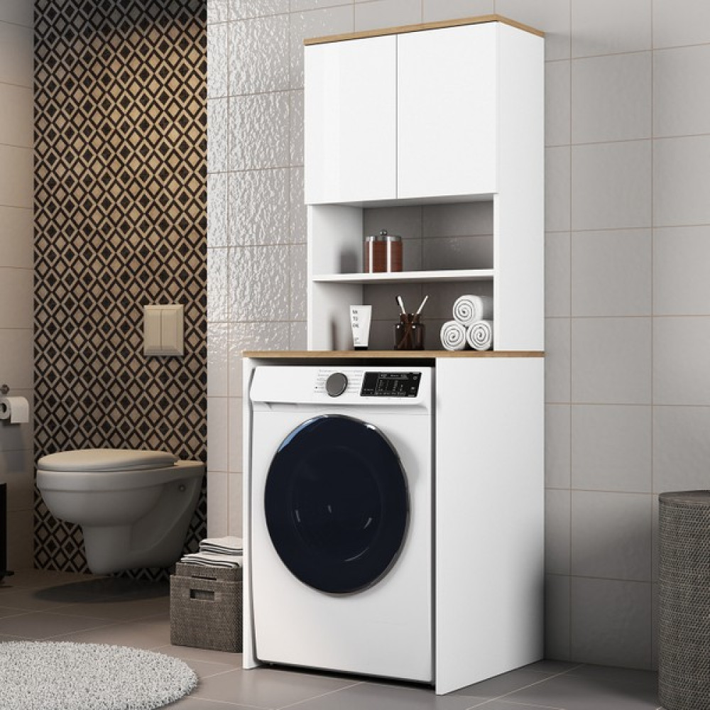 Ferniso Çamaşır Makinesi Dolabı Kapaklı Banyo Dolabı Banyo Dolabı / Mobilyası Fiyatı